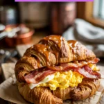 Maple Bourbon Bacon-Egg Croissant